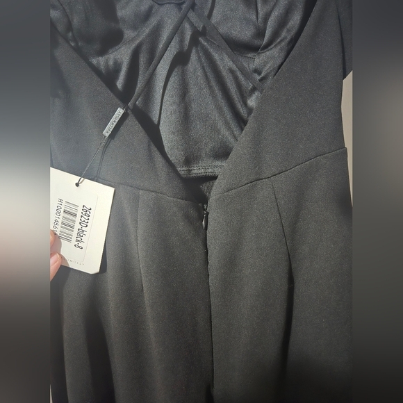 NWT Hello Molly Women's Small Size 4 Hi-Low Ruffle Hem Black Maxi Dress - Picture 7 of 12